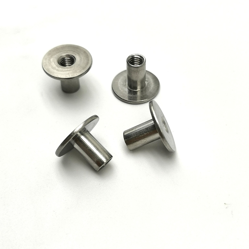ODM Stainless Steel Hollow Rivets , 13x10mm Tubular Rivets For